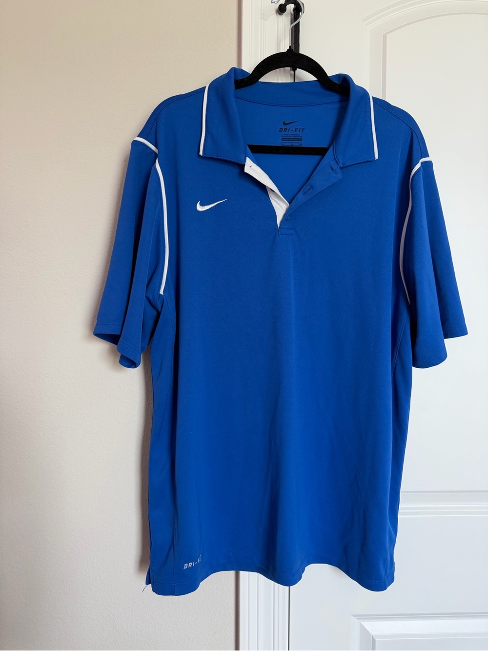 Nike Royal Blue Polo with White Piping
